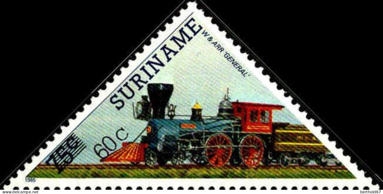 Suriname Poste N** Yv:1108/1111Série Courante Surcharge Nv.Valeur - Surinam