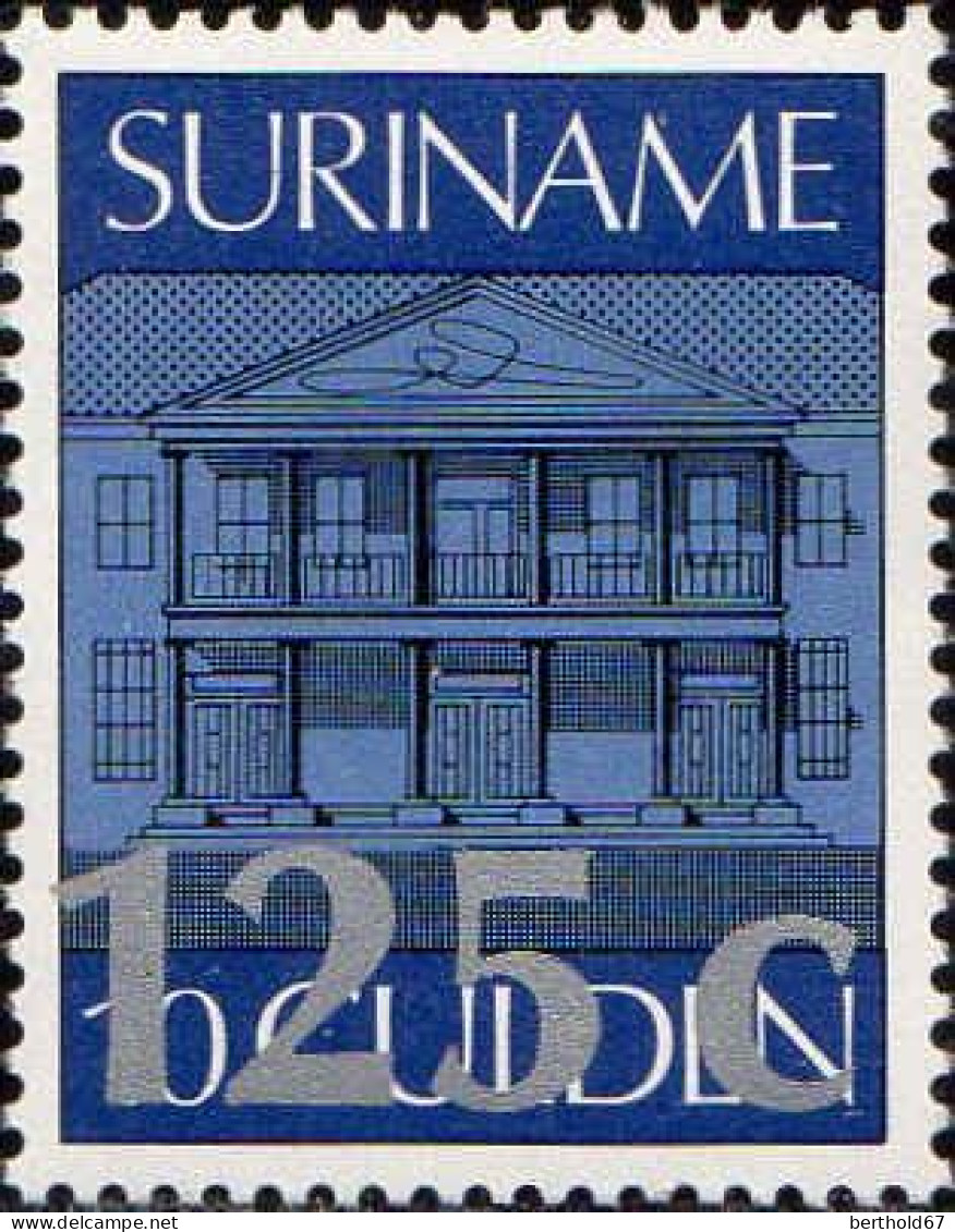 Suriname Poste N** Yv:1108/1111Série Courante Surcharge Nv.Valeur - Suriname