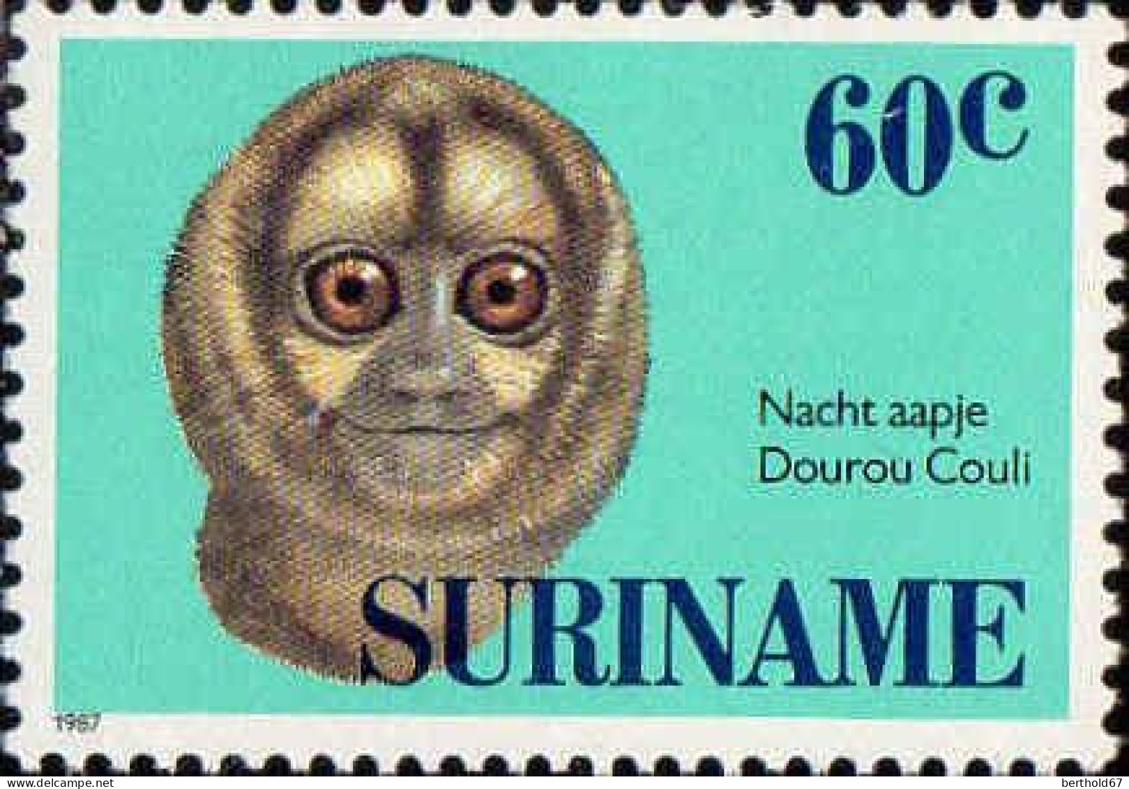 Suriname Poste N** Yv:1061/1064 Singes De Suriname - Mono
