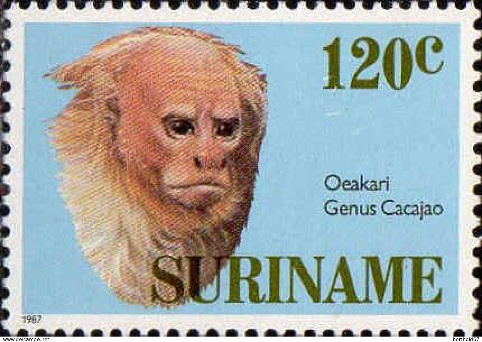Suriname Poste N** Yv:1061/1064 Singes De Suriname - Monkeys