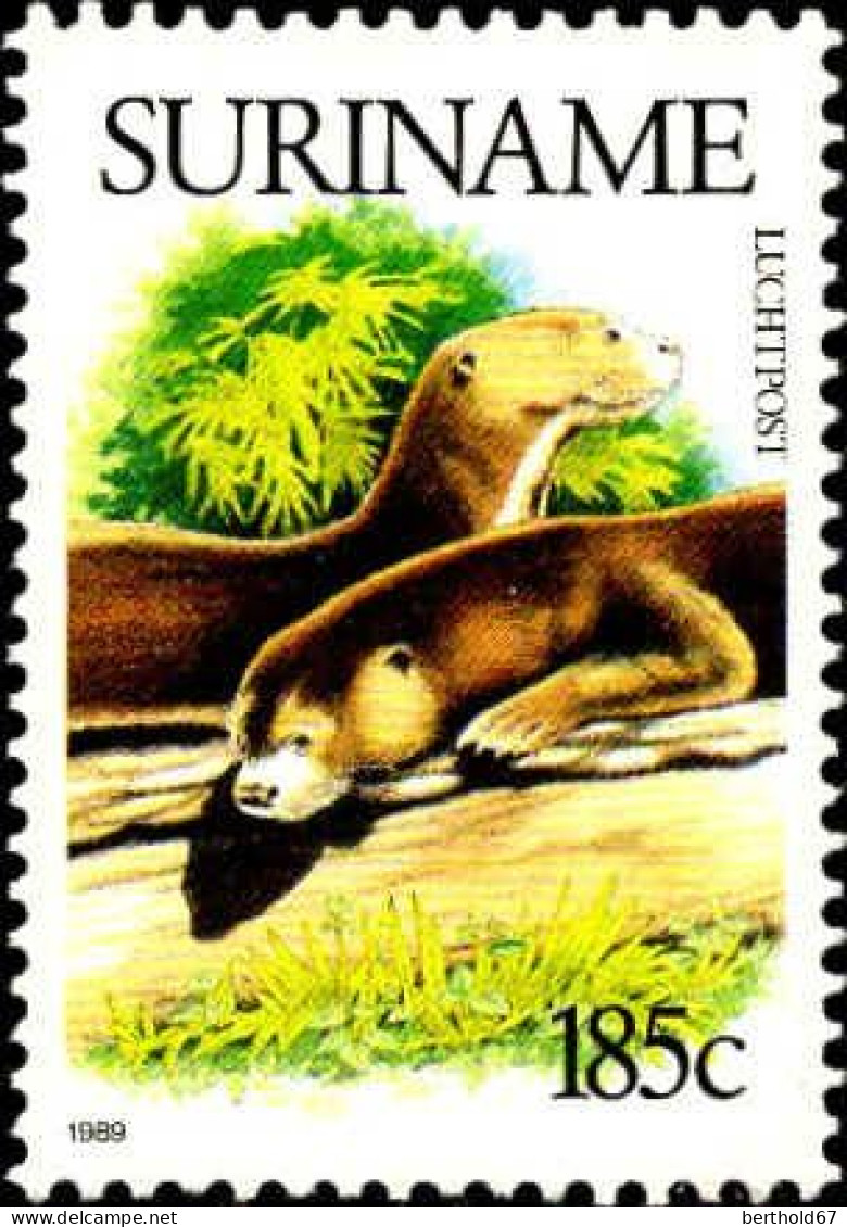 Suriname Avion N** Yv: 99 Mi:1290 Loutre - Sonstige & Ohne Zuordnung