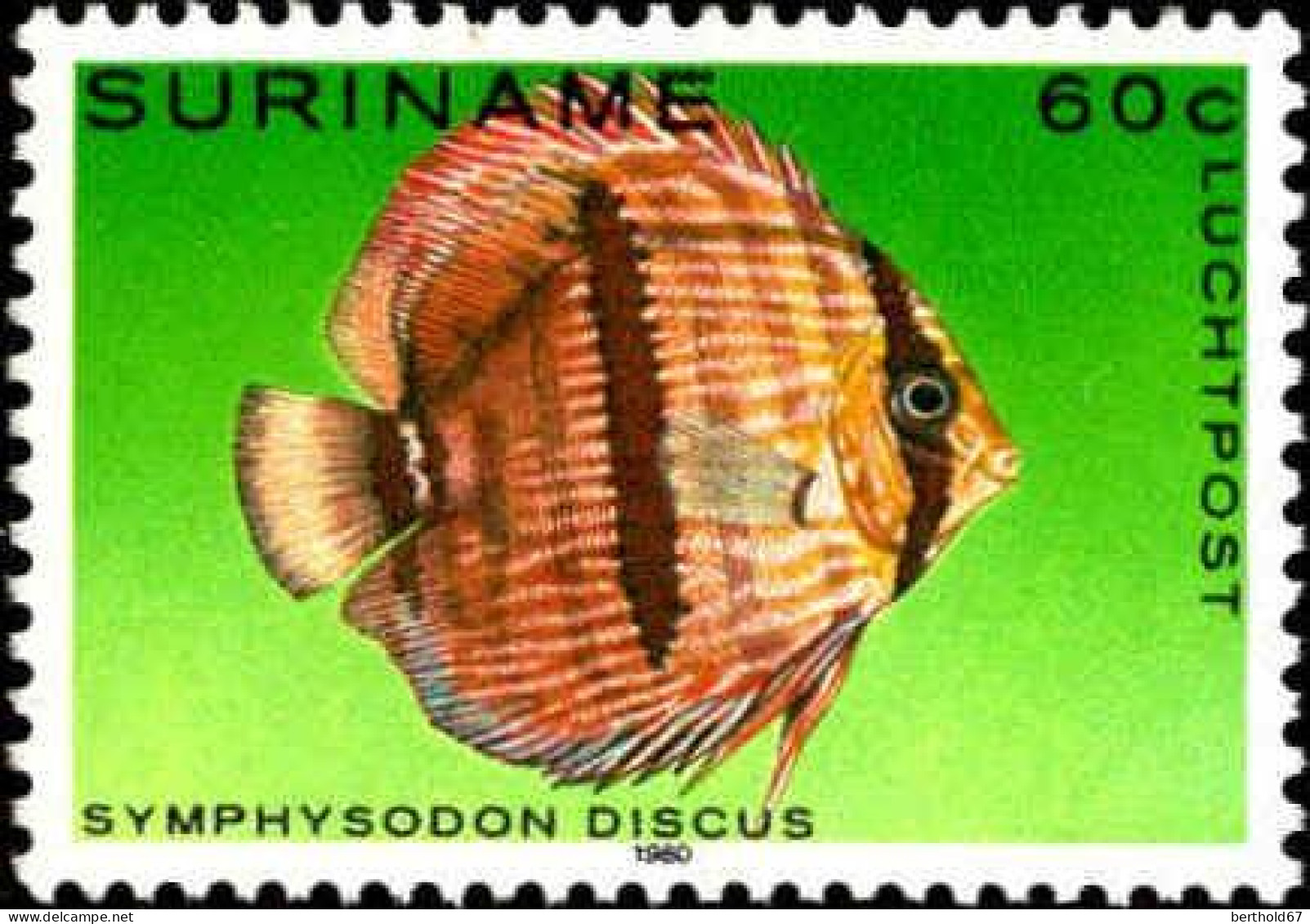 Suriname Avion N** Yv: 85/87 Poissons Tropicaux - Pesci