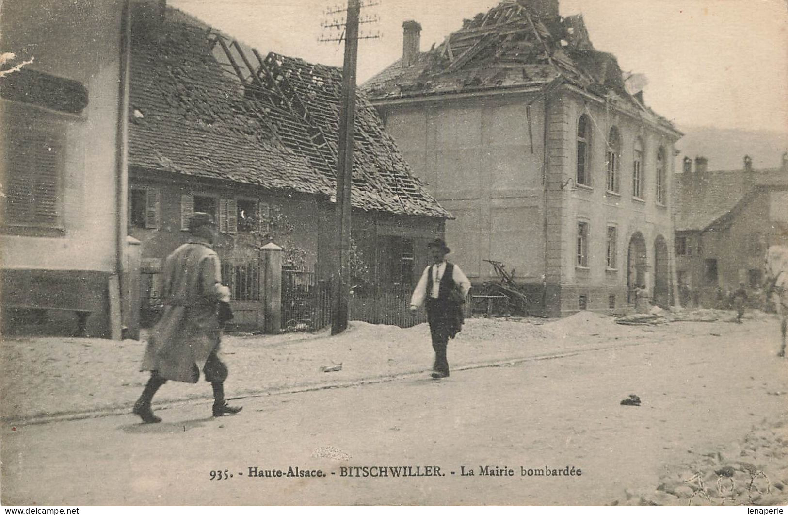 D9407 Bischwiller La Mairie Bombardée - Altri & Non Classificati