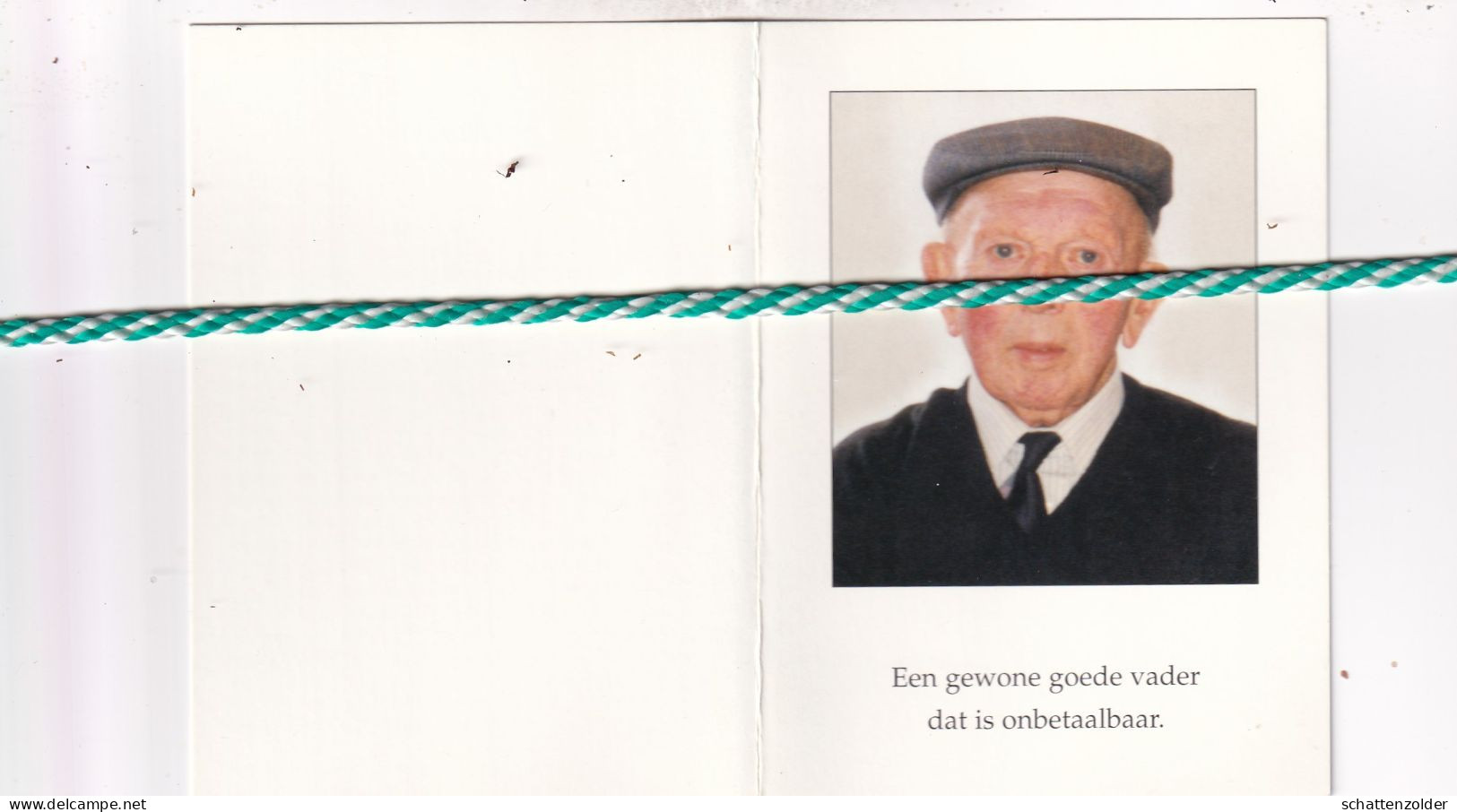 Maurice Debaillie, Leke 1907, Beerst 2000. Stichter Openbaar Slachthuis. Foto - Overlijden