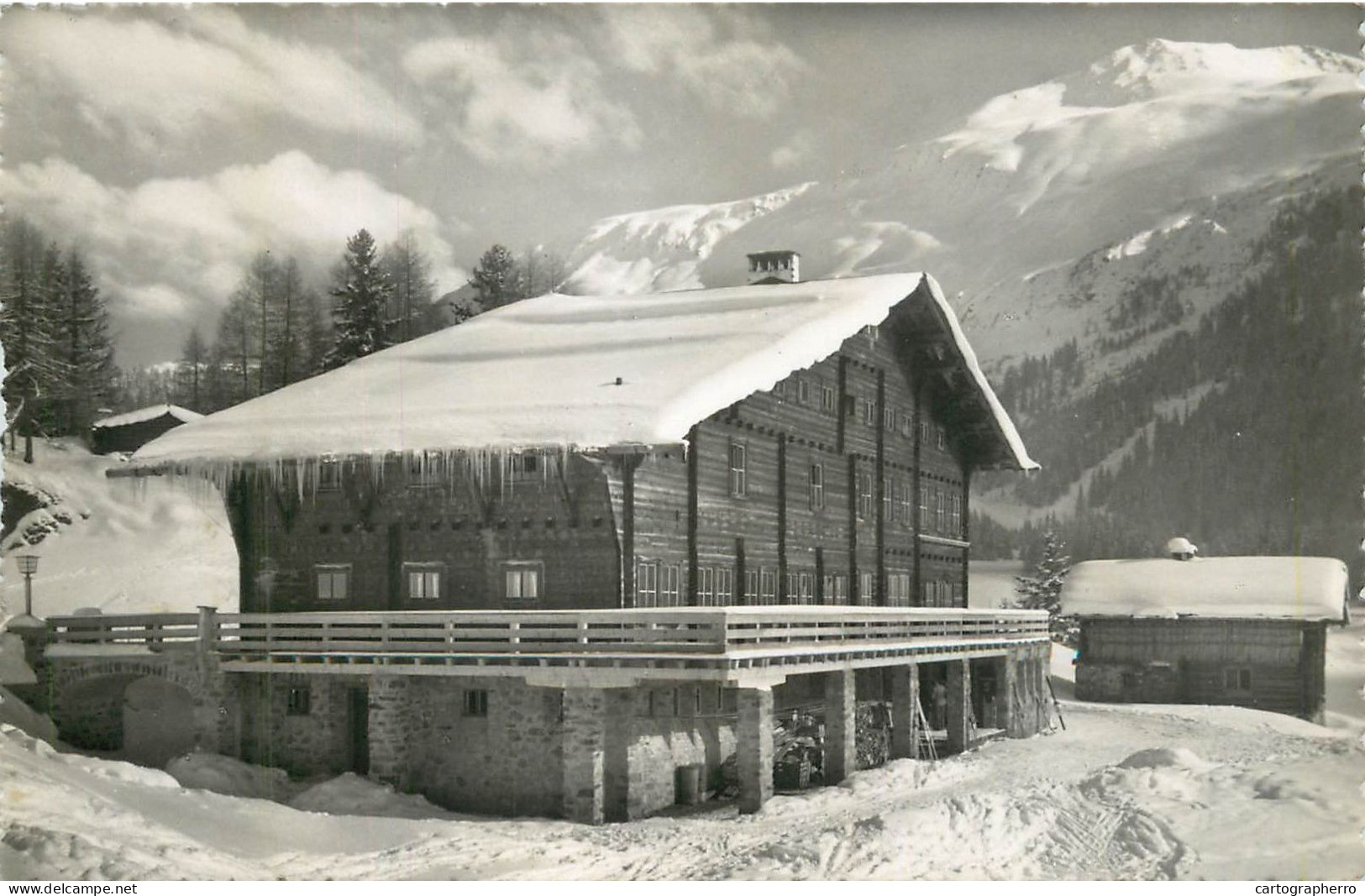 Postcard Switzerland Davos Dorf Sprecher Haus - Andere & Zonder Classificatie