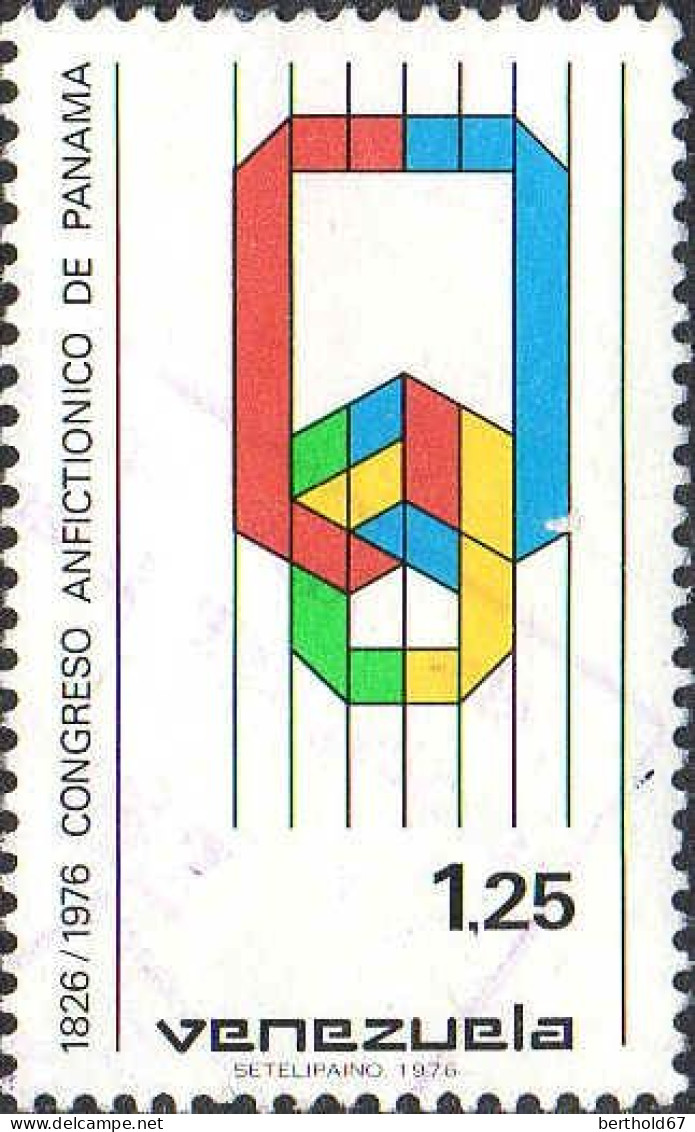 Venezuela Poste Obl Yv: 992 Mi:2048 Congresso Anfictionico De Panama (Obl.mécanique) - Venezuela