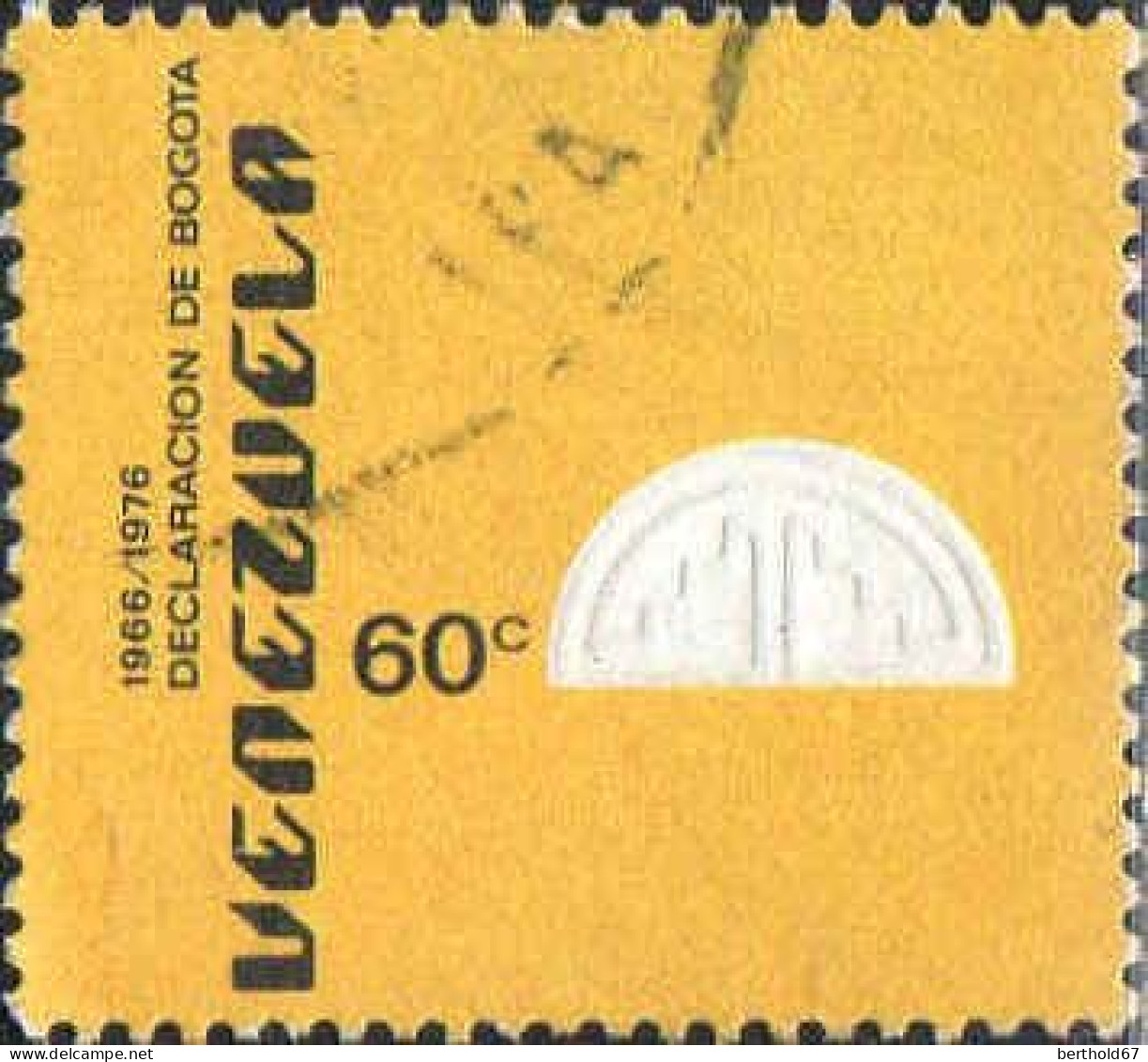 Venezuela Poste Obl Yv:1007 Mi:2063 Declaracion De Bogota (cachet Rond) - Venezuela