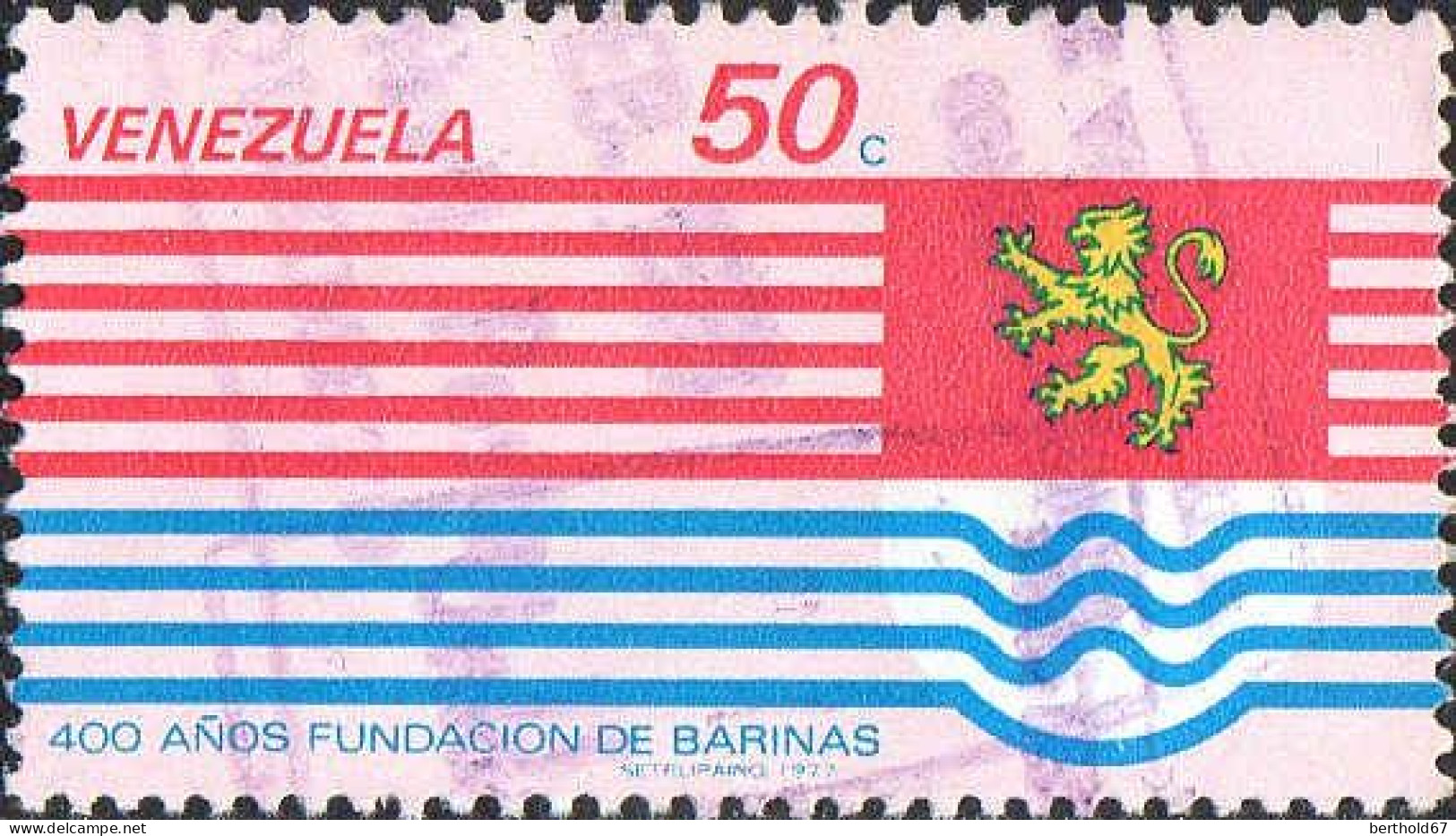 Venezuela Poste Obl Yv:1008 Mi:2064 Fundacion De Barinas (Obl.mécanique) - Venezuela