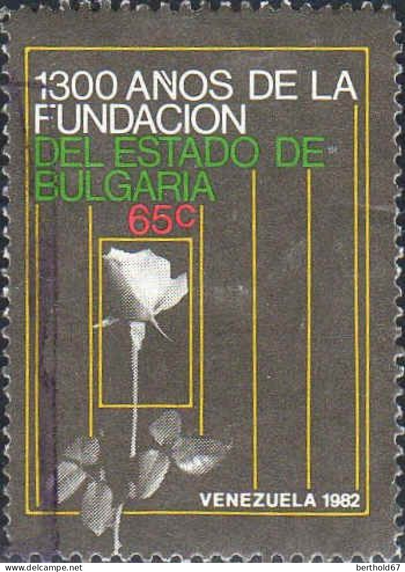 Venezuela Poste Obl Yv:1106 Mi:2187 Fundacion Del Estado De Bulgaria (Obl.mécanique) - Venezuela