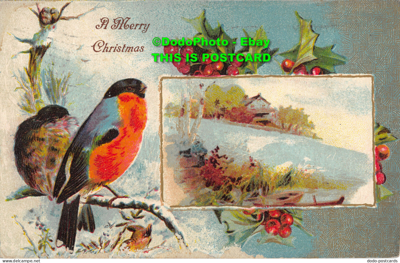 R356919 A Merry Christmas. 1907. Greeting Card - World