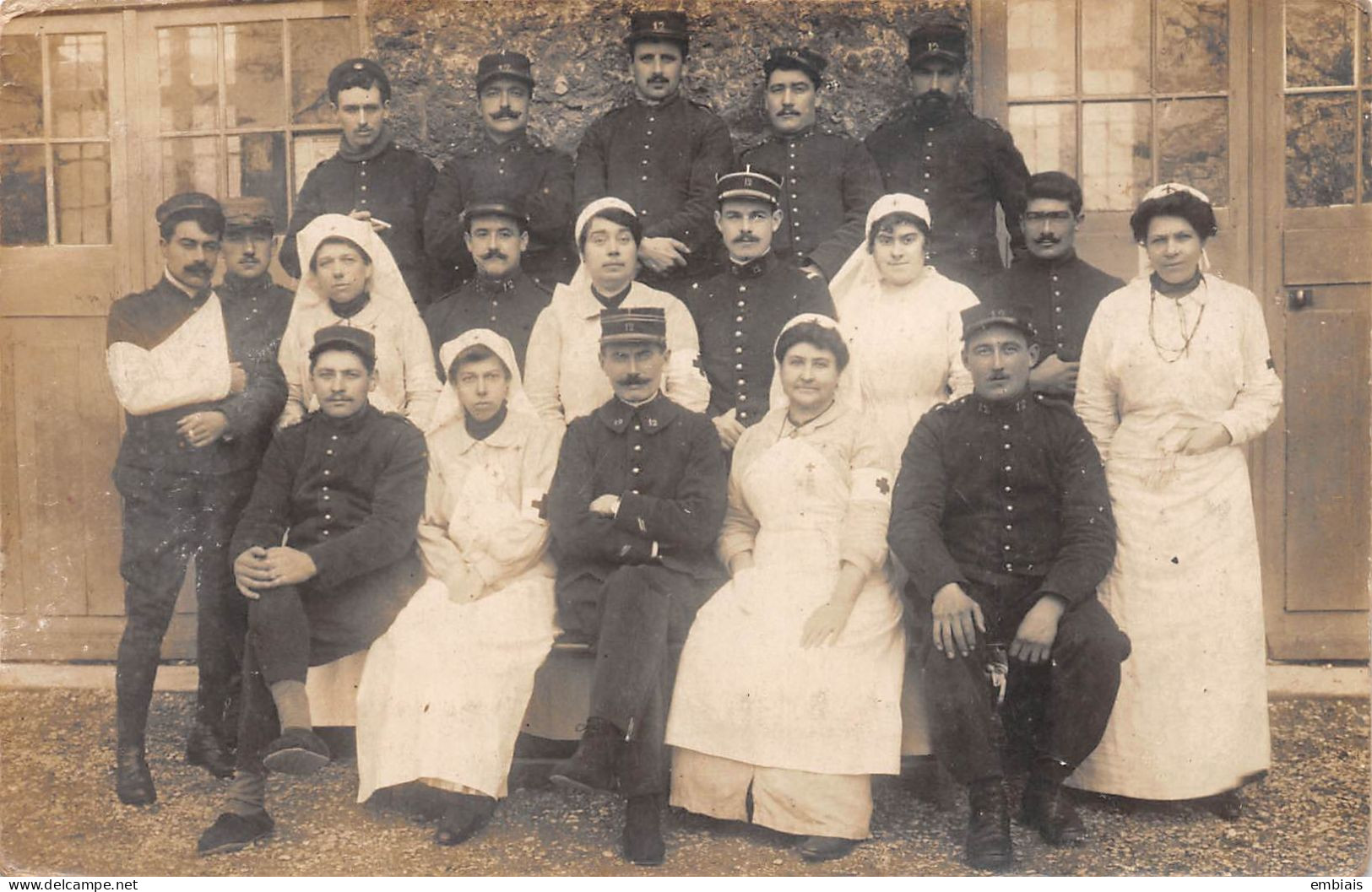 93 MONTREUIL SOUS BOIS Guerre 14/18 - Carte Photo Hôpital Militaire École Marcelin Berthelot Dirigée Par Mme Gaillard - Montreuil