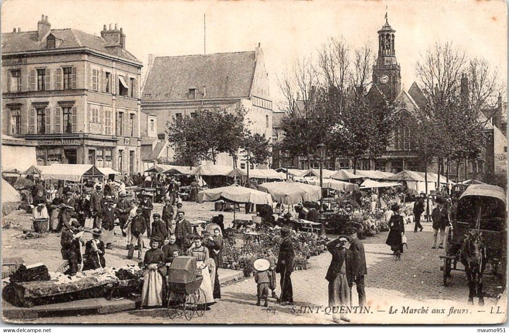 02 SAINT QUENTIN - Le Marché Aux Fleurs - Saint Quentin