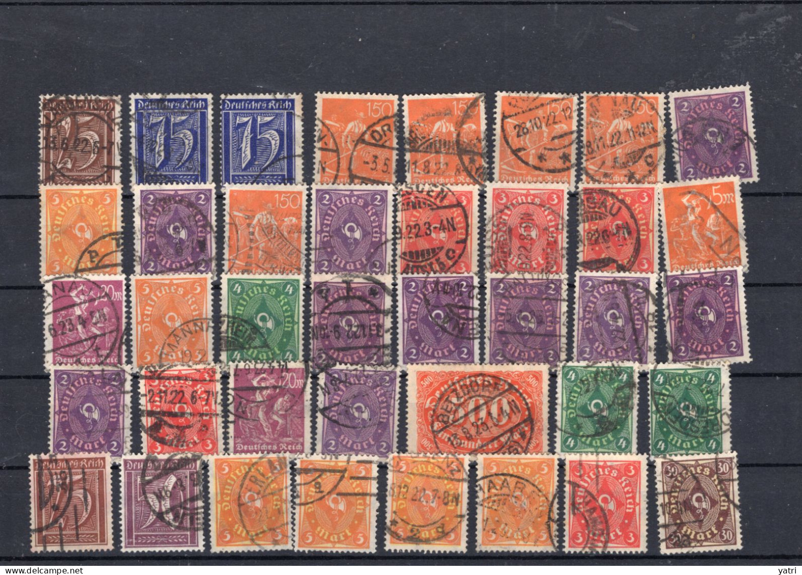 Repubblica Di Weimar -  Insieme Di Francobolli Annullati Ø - Used Stamps