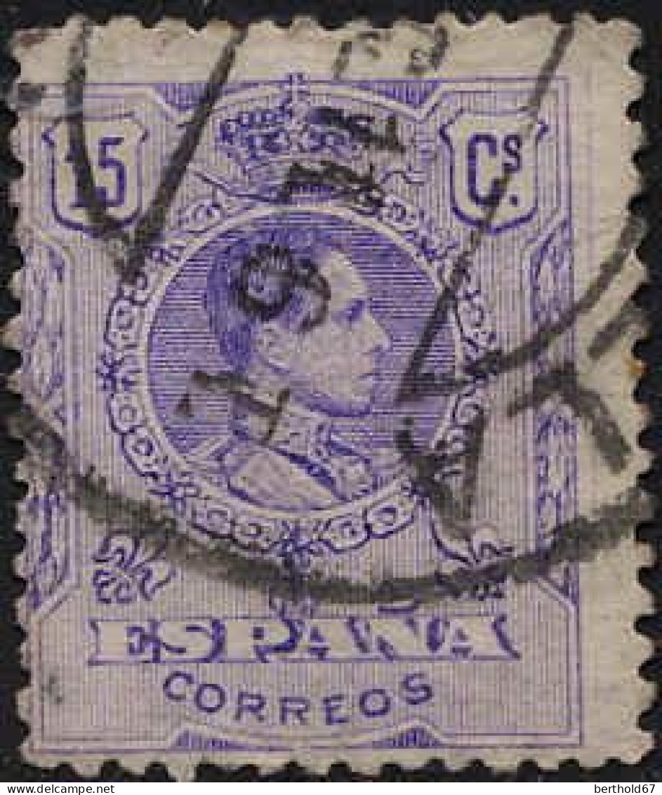 Espagne Poste Obl Yv: 245 Mi:231 Ed:270 Alfonso XIII Face Droite (TB Cachet Rond) - Used Stamps