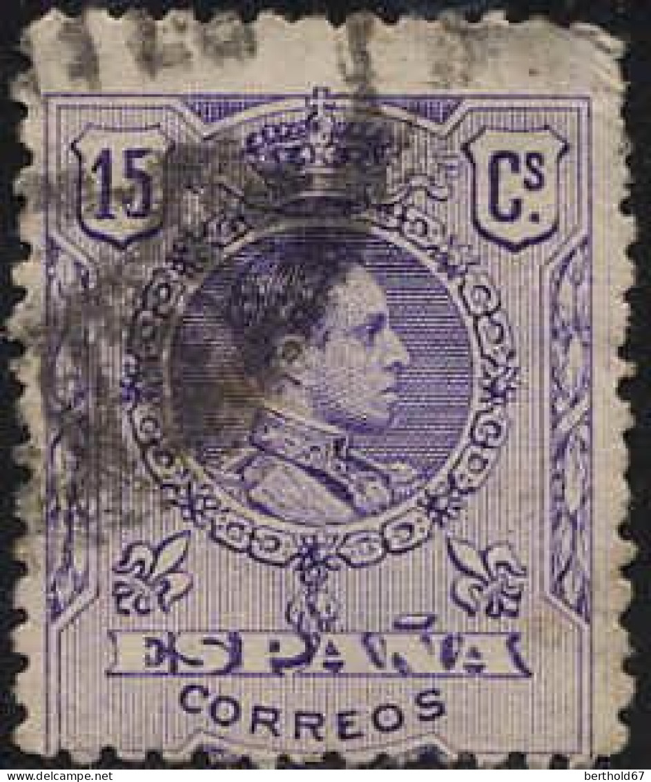 Espagne Poste Obl Yv: 245 Mi:231 Ed:270 Alfonso XIII Face Droite (cachet Rond) - Gebraucht