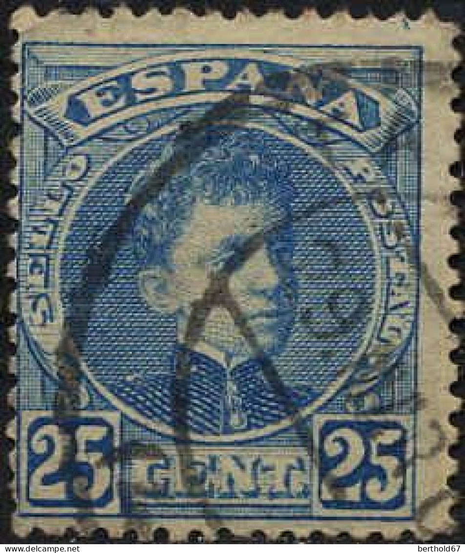 Espagne Poste Obl Yv: 218 Mi:211 Ed:248 Alphonso XIII Jeune (Beau Cachet Rond) - Used Stamps