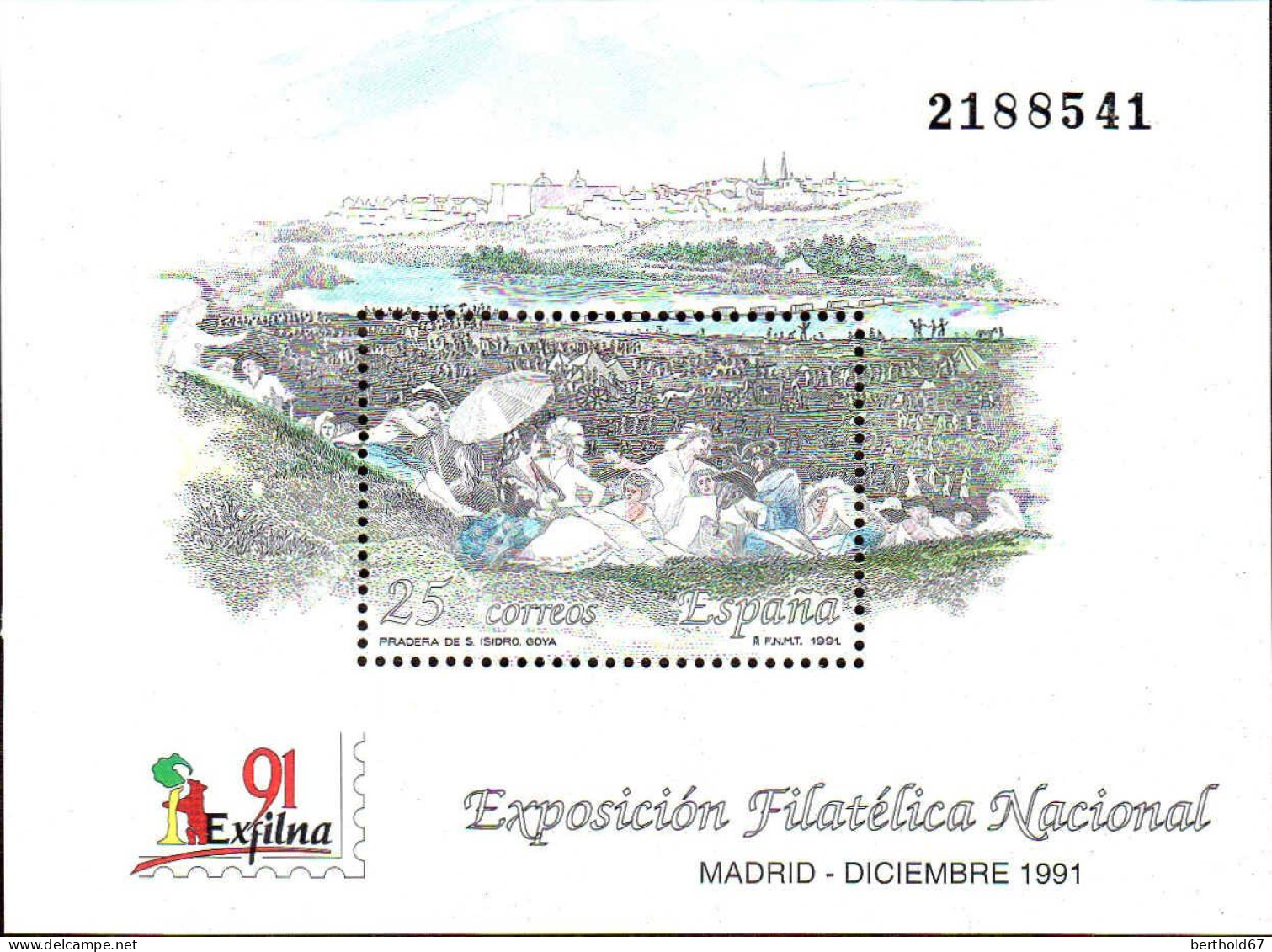 Espagne Bloc N** Yv: 47 Mi:41 Exfilna Exposicion Filatelica Nacional Madrid Ed:3145 - Blocs & Feuillets