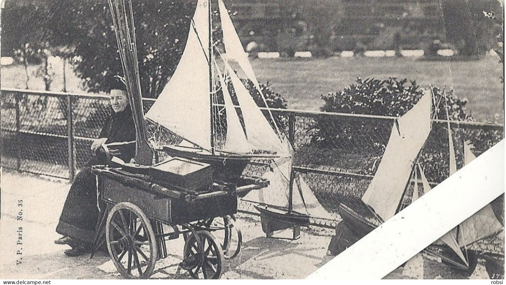 75 Paris, Les P'tits Métiers (Atget), V.P. N°35, La Flotte De Nos Jardins Publics, D5245 - Petits Métiers à Paris