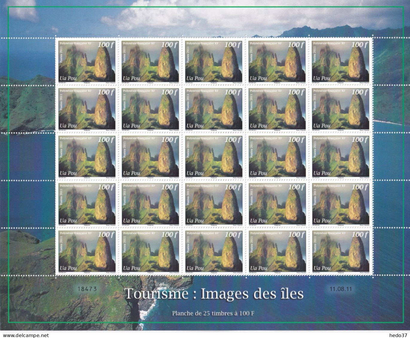 Polynésie N°957/959 - Feuille Entière - Neufs ** Sans Charnière - TB - Unused Stamps
