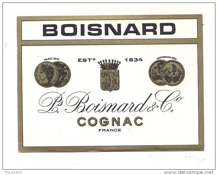 Etiquette De  Cognac   -  Boisnard - Autres & Non Classés