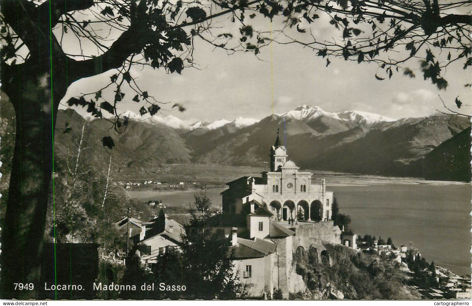 Postcard Switzerland Locarno Madonna Del Sasso - Sonstige & Ohne Zuordnung