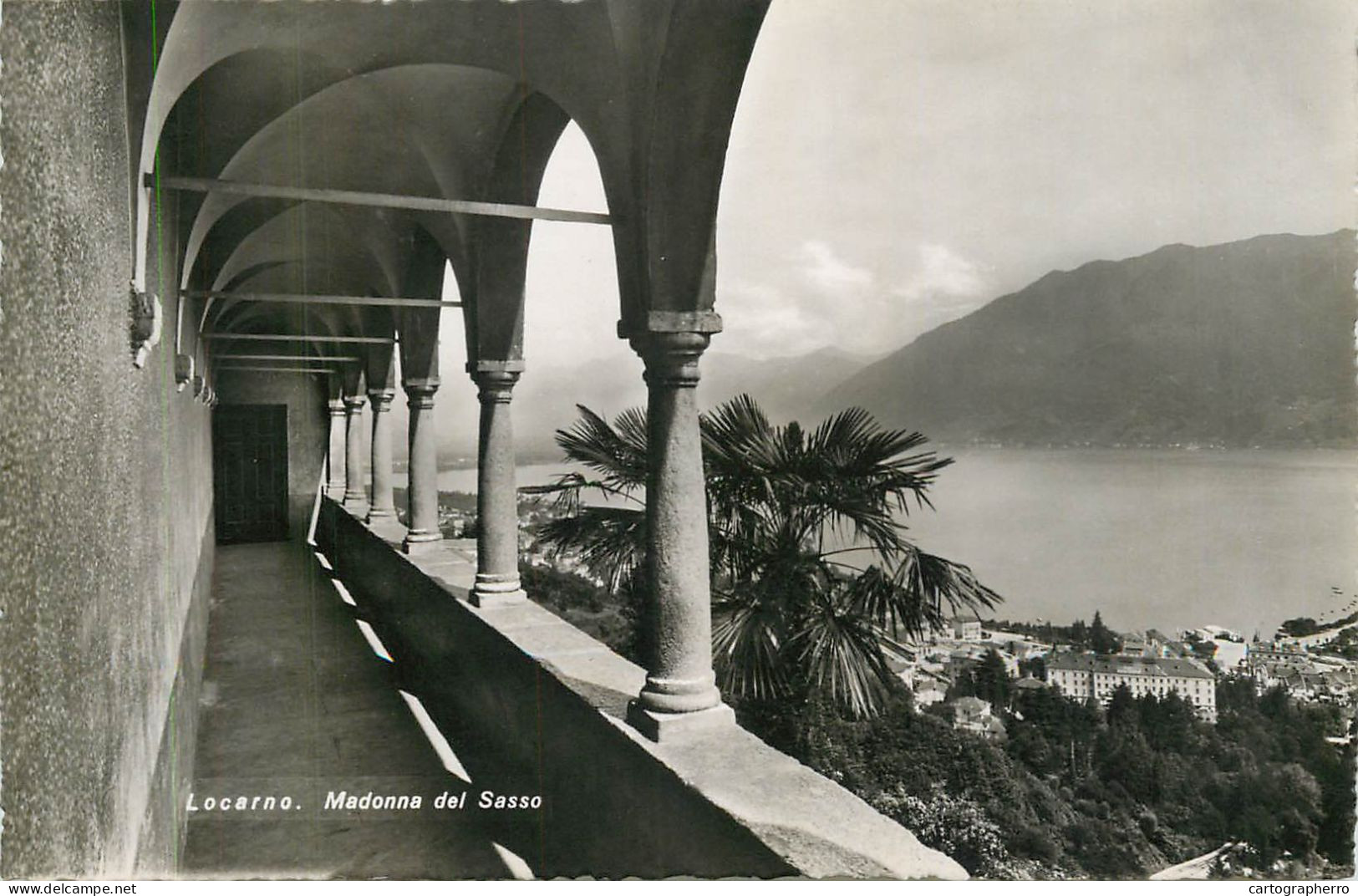 Postcard Switzerland Locarno Madonna Del Sasso - Autres & Non Classés