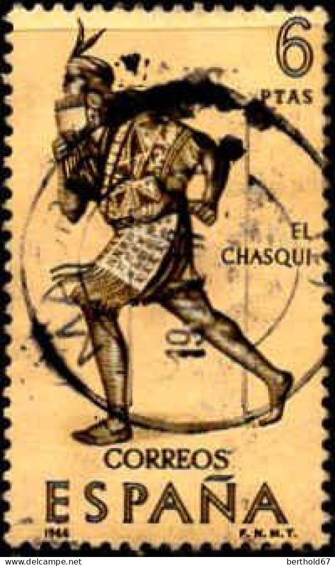 Espagne Poste Obl Yv:1412 Mi:1652 El Chasqui Facteur Ed:1757 (TB Cachet Rond) - Oblitérés