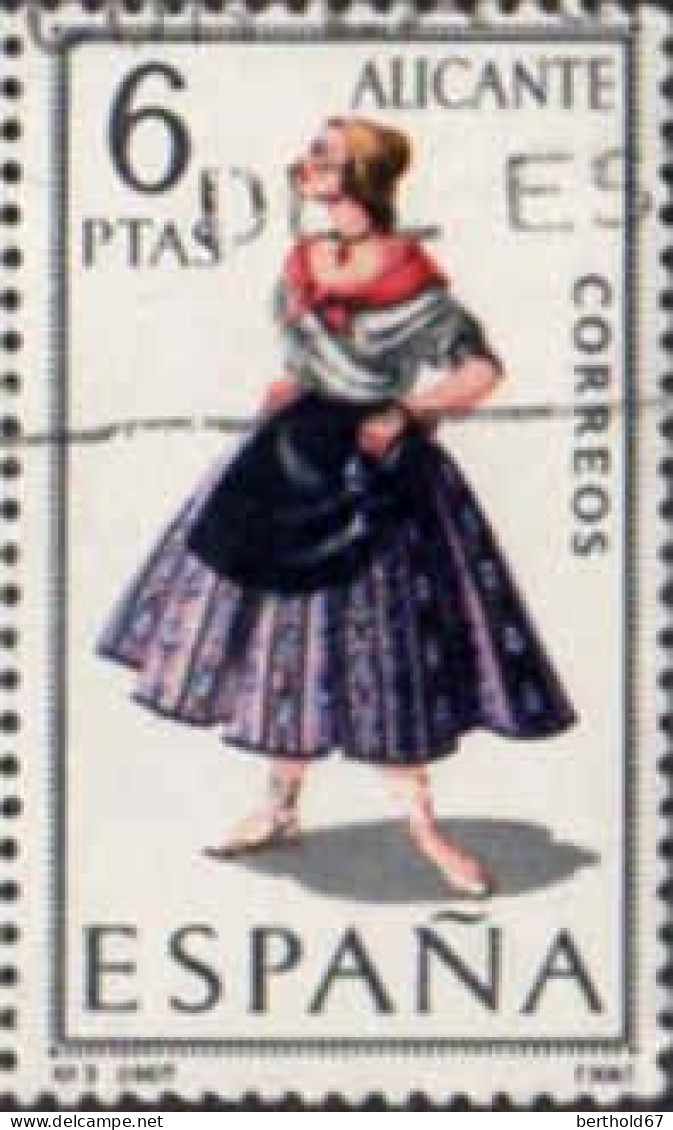 Espagne Poste Obl Yv:1428 Mi:1664 Alicante Costume (Belle Obl.mécanique) - Oblitérés