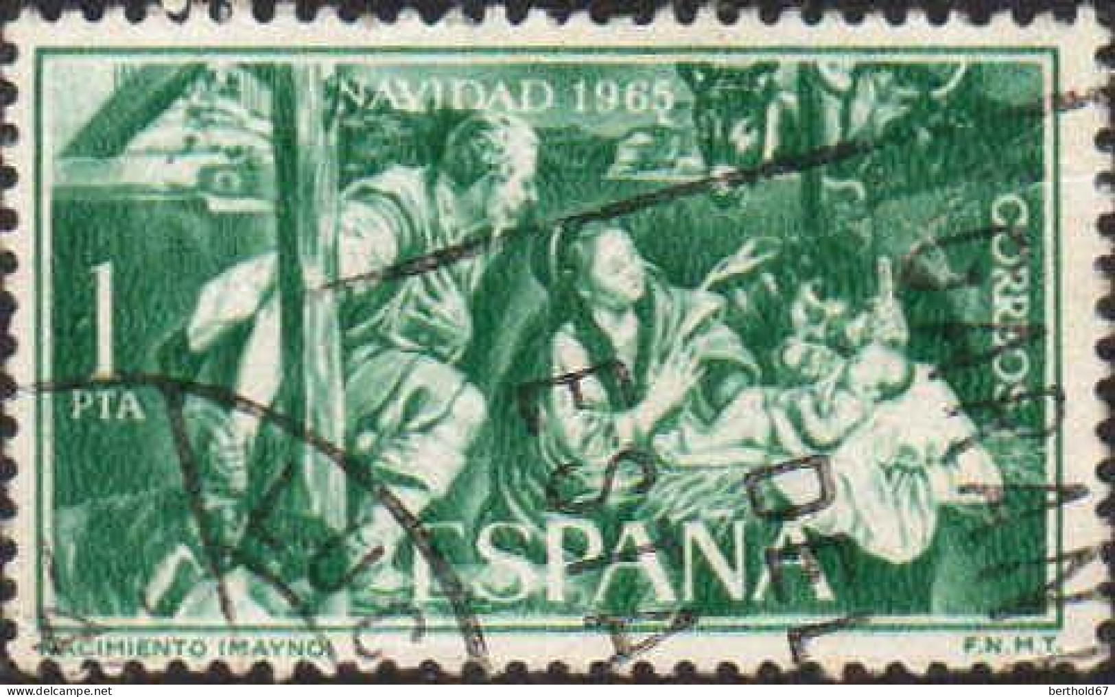 Espagne Poste Obl Yv:1354 Mi:1585 Ed:1692 Navidad Nacimiento Mayno (TB Cachet) - Used Stamps