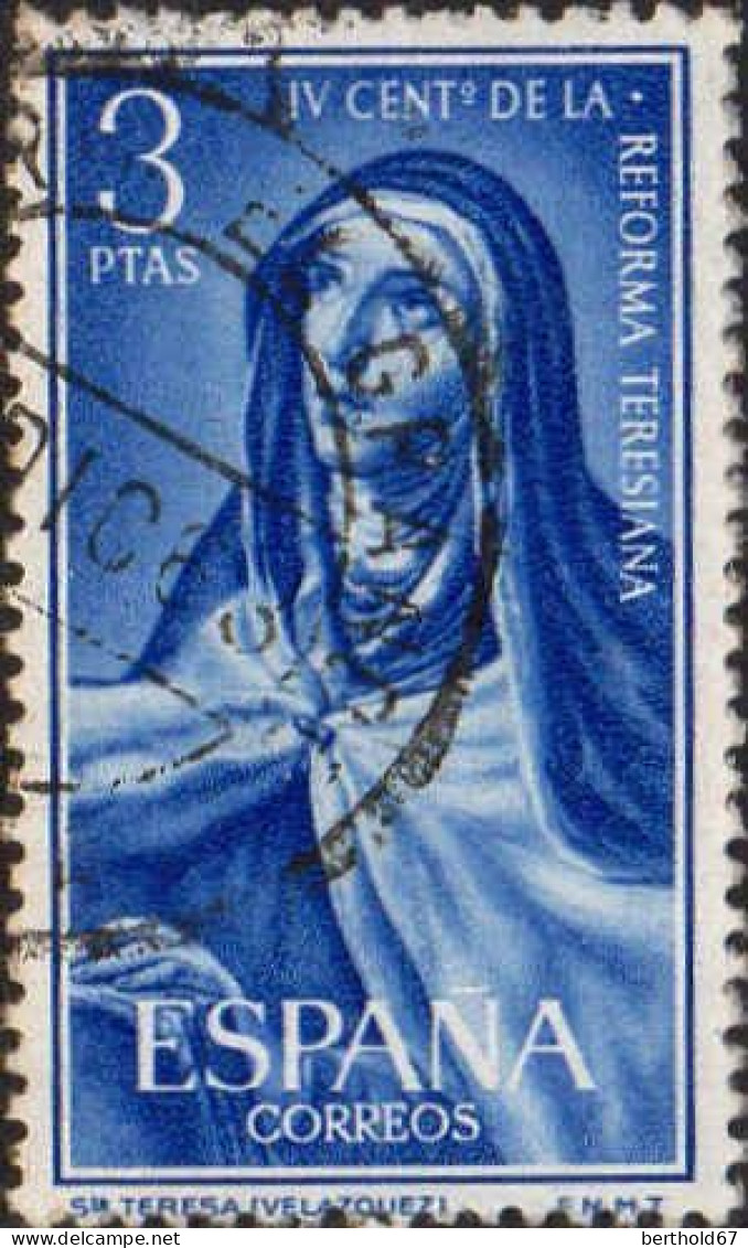 Espagne Poste Obl Yv:1095 Mi:1316 Ed:1430 Ste Teresa (Velazquez) (Beau Cachet Rond) - Oblitérés