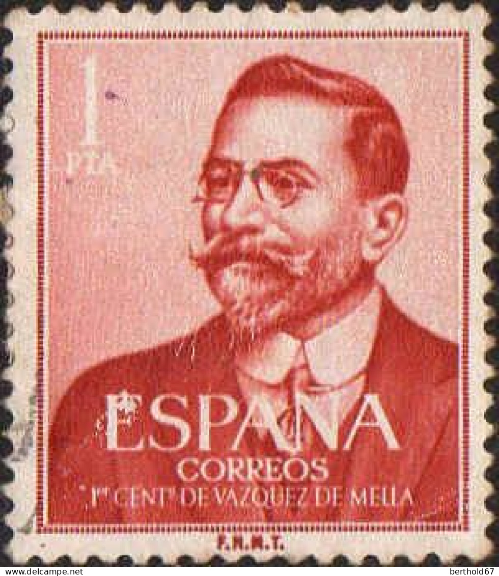 Espagne Poste Obl Yv:1024 Mi:1246 Ed:1351 Vasquez De Mella (Obli. Ordinaire) - Usati