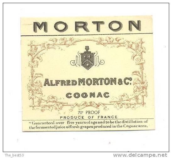 Etiquette De  Cognac   -  Morton - Autres & Non Classés