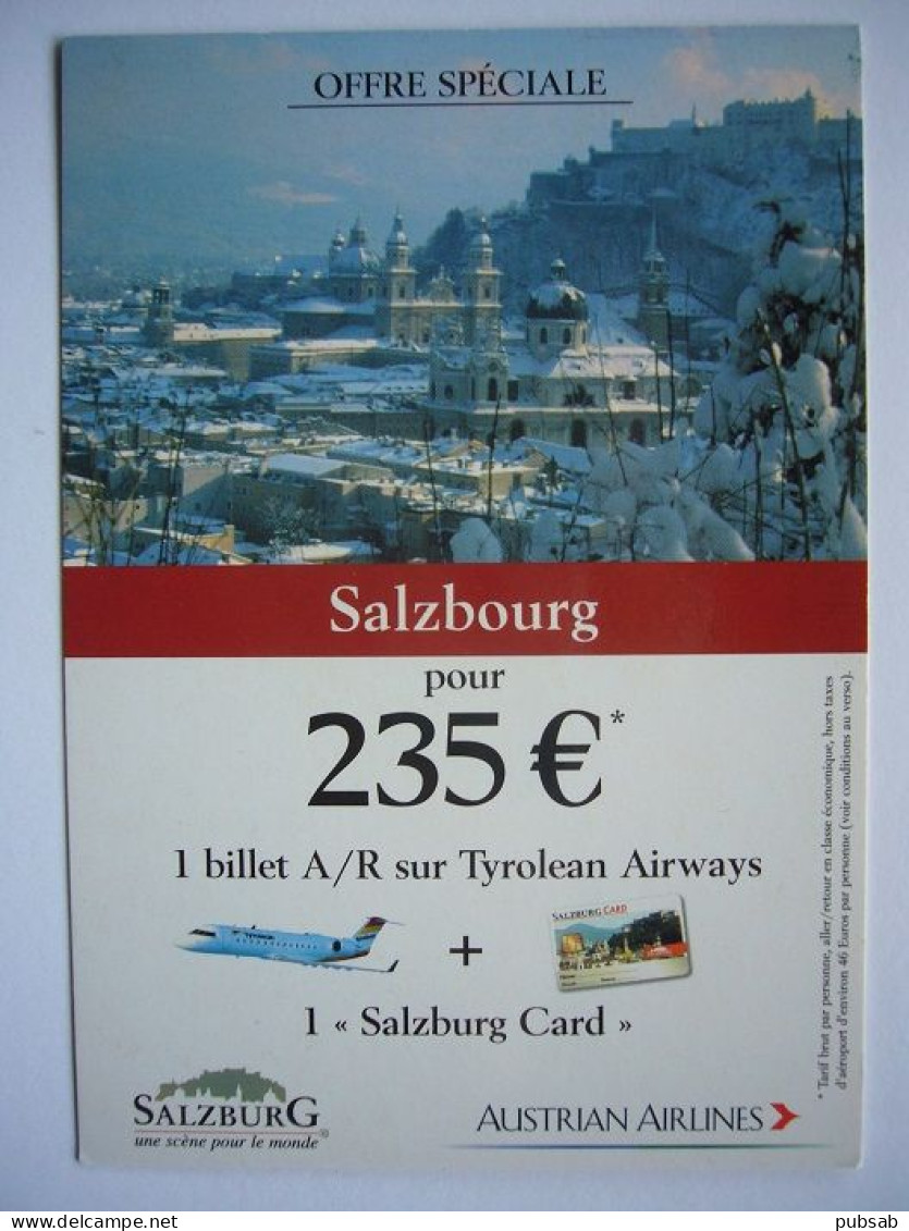 Avion / Airplane / AUSTRIAN AIRLINES / Salzbourg / Airline Issue - 1946-....: Moderne