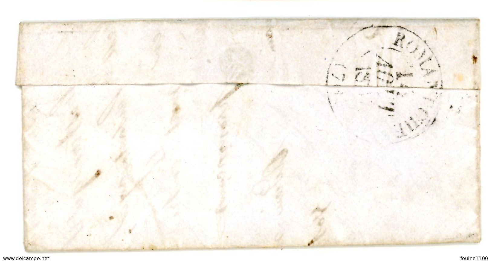 Courrier Année 1837 Envoyé à M. Gaudet à Villié ( Morgon ) Par Romanèche Thorins ( 69 / 71 ) - 1801-1848: Precursors XIX