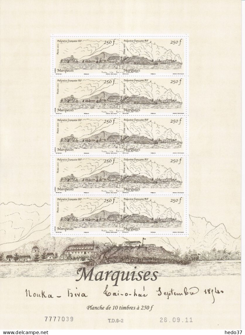 Polynésie N°973/974 - Feuille Entière - Neufs ** Sans Charnière - TB - Ongebruikt