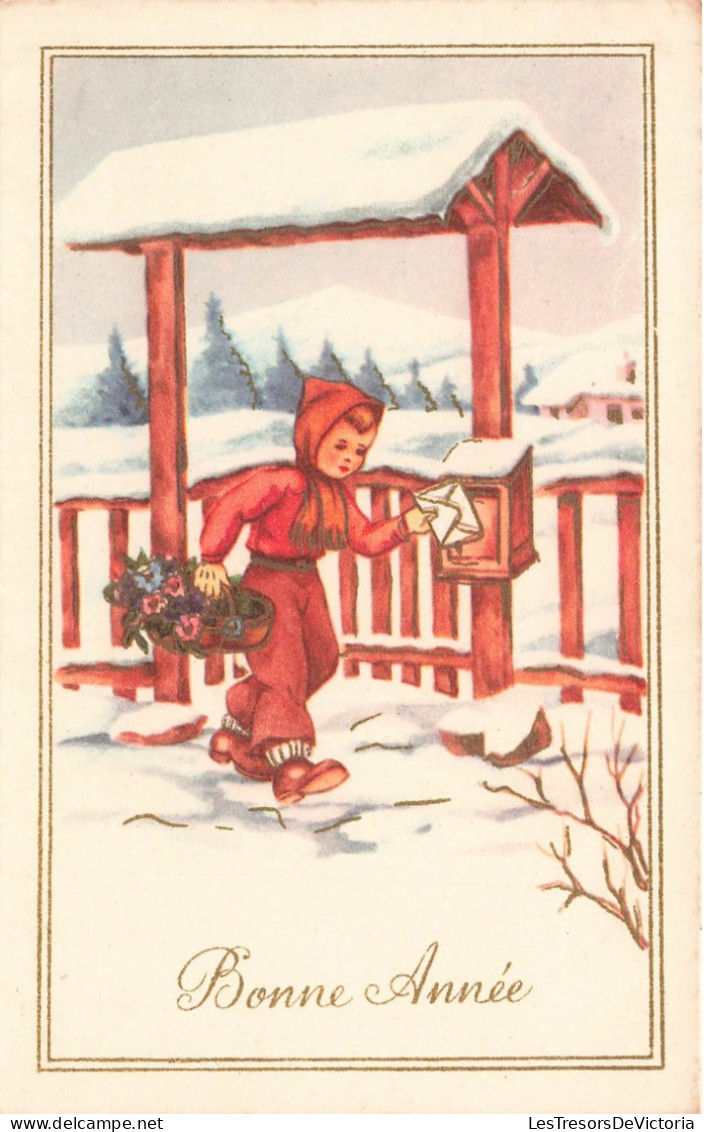 FETES ET VOEUX - Nouvel An - Un Enfant Expédiant Une Lettre - Colorisé - Carte Postale Ancienne - New Year