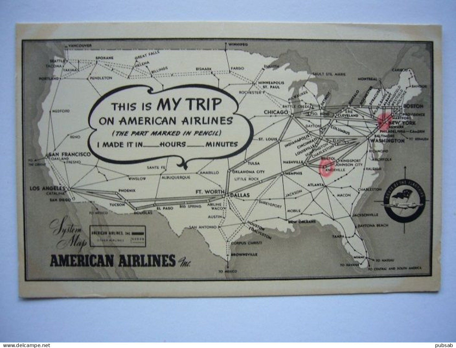 Avion / Airplane / AMERICAN AIRLINES / This Is MY TRIP / Airline Issue - 1946-....: Modern Tijdperk