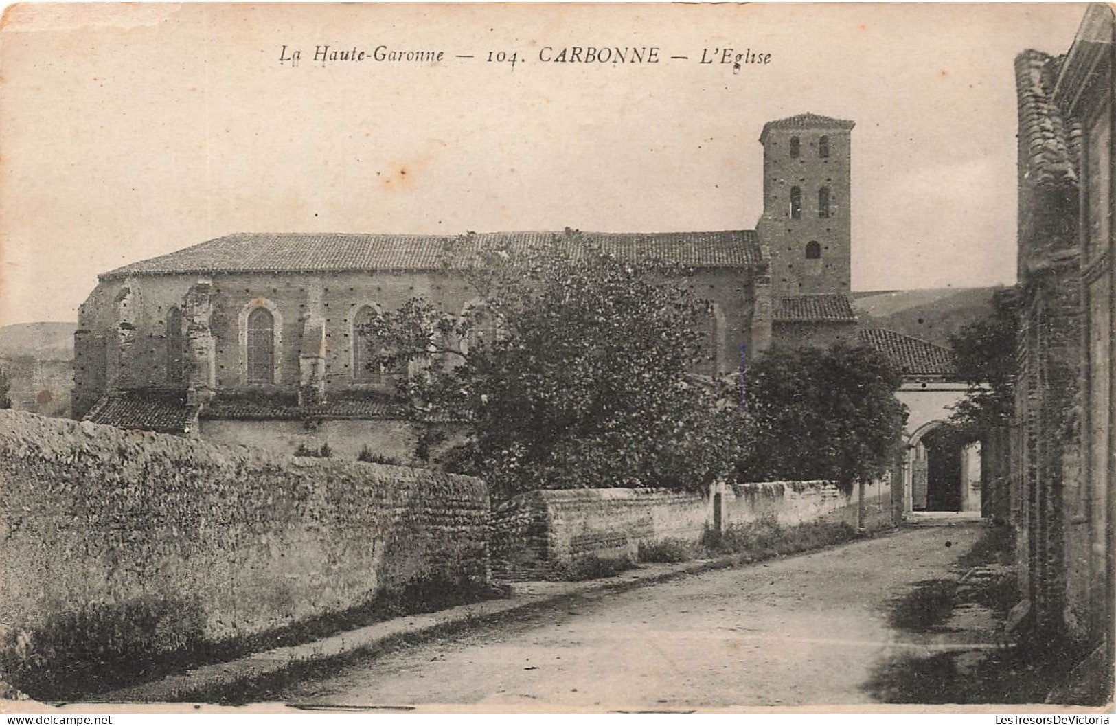 FRANCE - Carbonne - L'église - Carte Postale Ancienne - Altri & Non Classificati