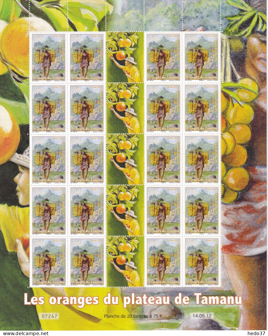 Polynésie N°995 - Feuille Entière - Neufs ** Sans Charnière - TB - Unused Stamps