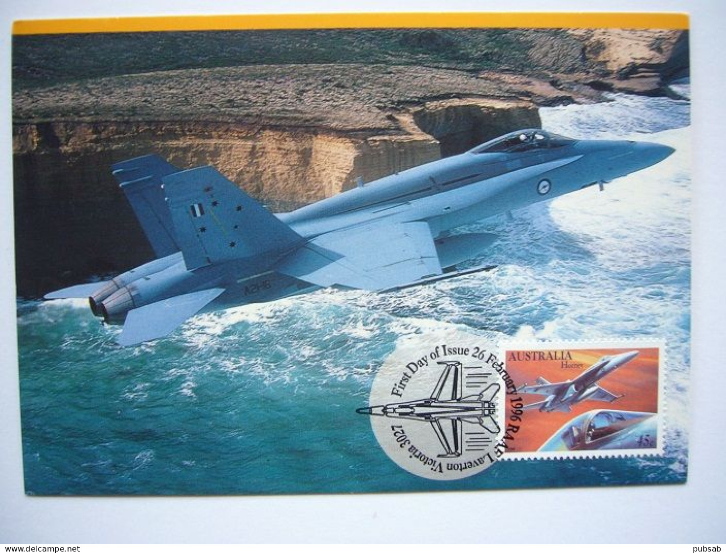 Avion / Airplane / ROYAL AUSTRALIAN AIR FORCE / 45C Hornet / Carte Maximum - 1946-....: Modern Era