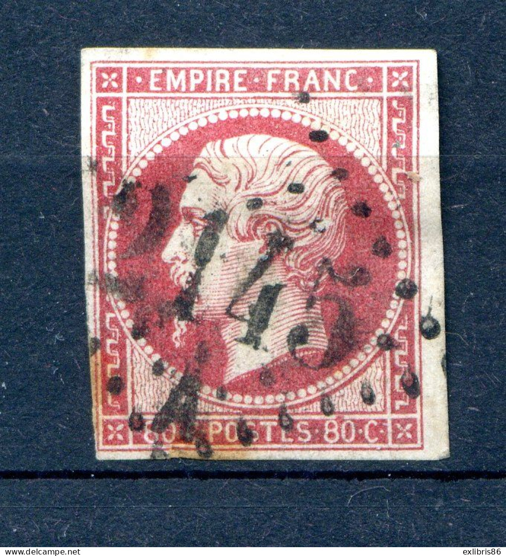 060524 TIMBRE FRANCE N° 17B     Marges  Voir Scan   Rousseur - 1853-1860 Napoleone III