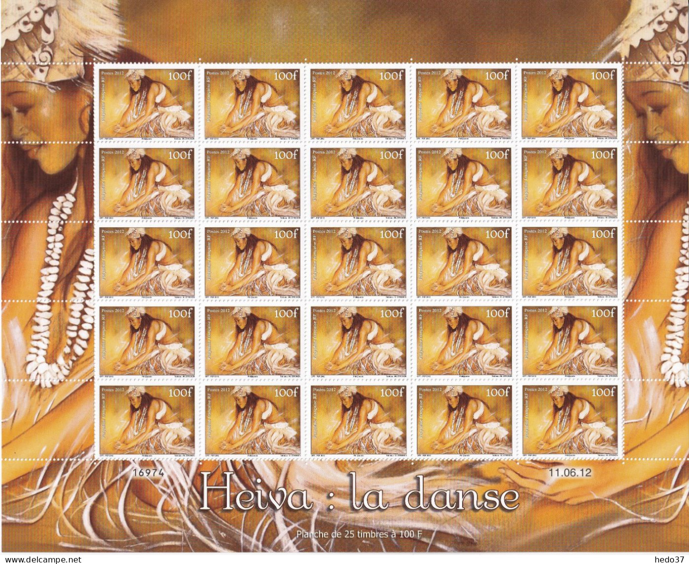 Polynésie N°996 - Feuille Entière - Neufs ** Sans Charnière - TB - Unused Stamps