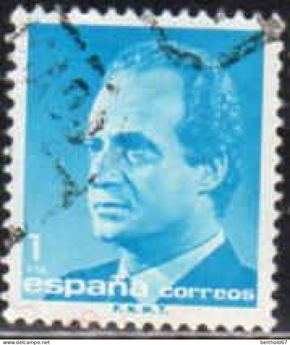 Espagne Poste Obl Yv:2413 Mi:2678 Juan-Carlos Ier Profil Ed:2794 (Obl.mécanique) - Usati