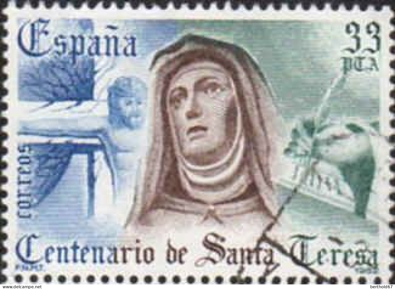 Espagne Poste Obl Yv:2296 Mi:2560 Centenario De Santa Teresa (Obl.mécanique) - Oblitérés