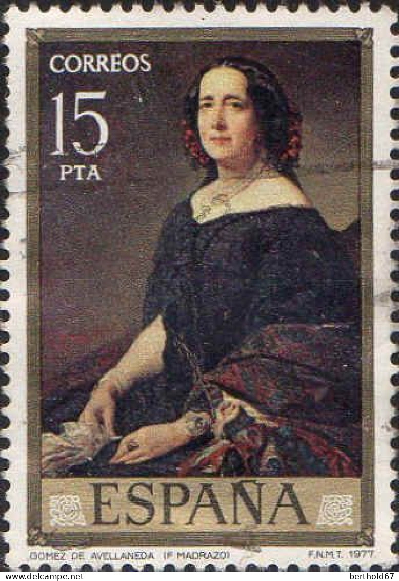 Espagne Poste Obl Yv:2082 Mi:2329 Gomez De Avellaneda F Madrazo (Obli. Ordinaire) - Used Stamps