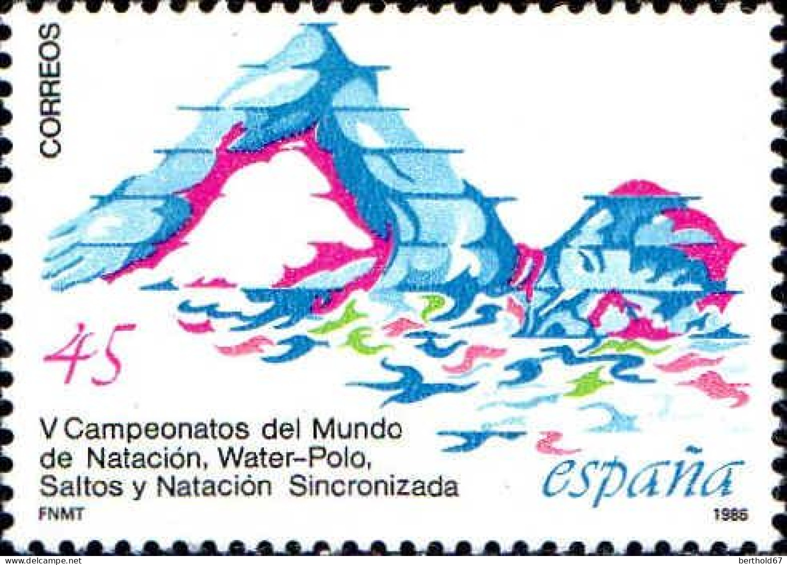 Espagne Poste N** Yv:2473 Mi:2738 Ed:2852 V Campeonatos Del Mundo De Natacion - Unused Stamps