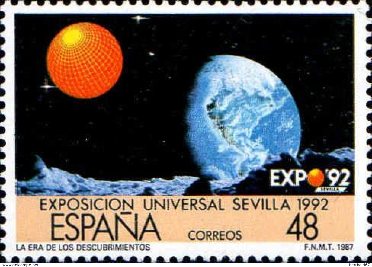 Espagne Poste N** Yv:2493/2494 Exposition Universelle Seville 1.Serie - Unused Stamps