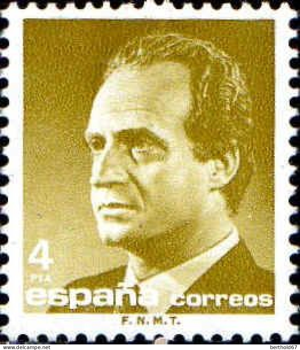 Espagne Poste N** Yv:2456/2460 Juan Carlos 1er Papier Fluo - Neufs