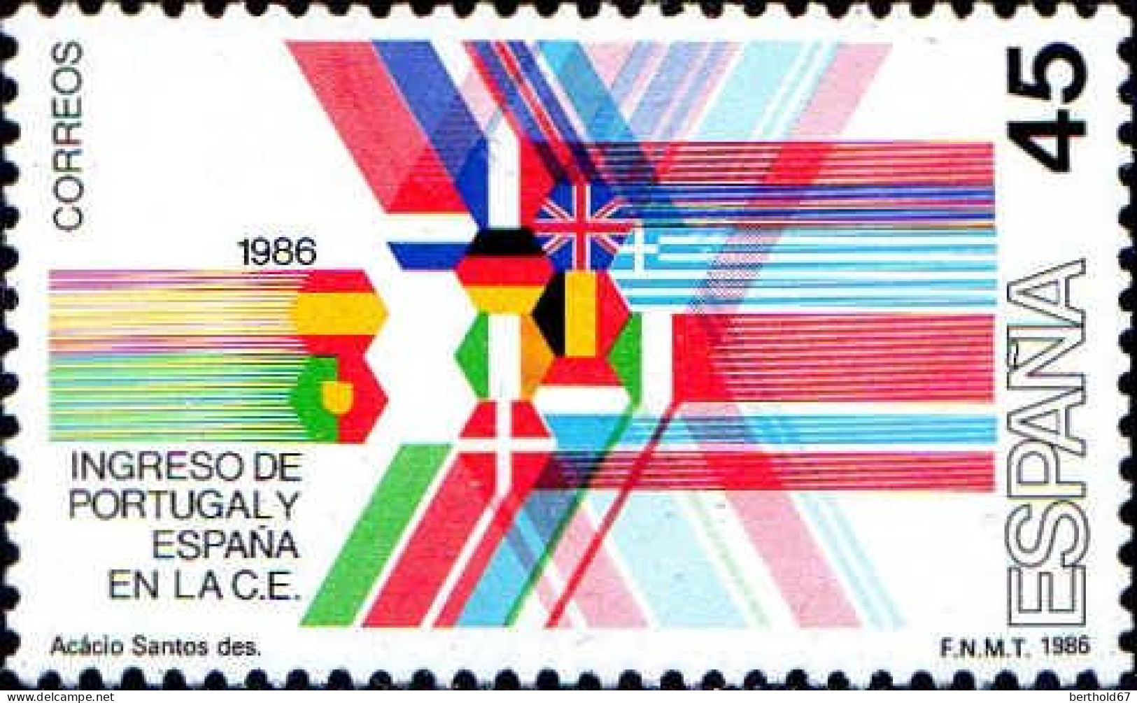 Espagne Poste N** Yv:2444/2447 Admission Au Conseil De L'Europe De L'Espagne & Du Portugal - Unused Stamps