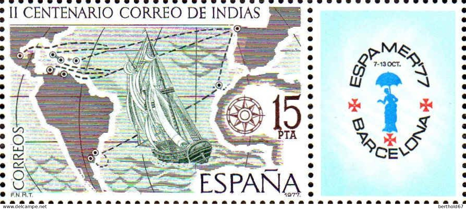 Espagne Poste N** Yv:2083 Mi:2330 II Centenario Correo De Indias - Unused Stamps